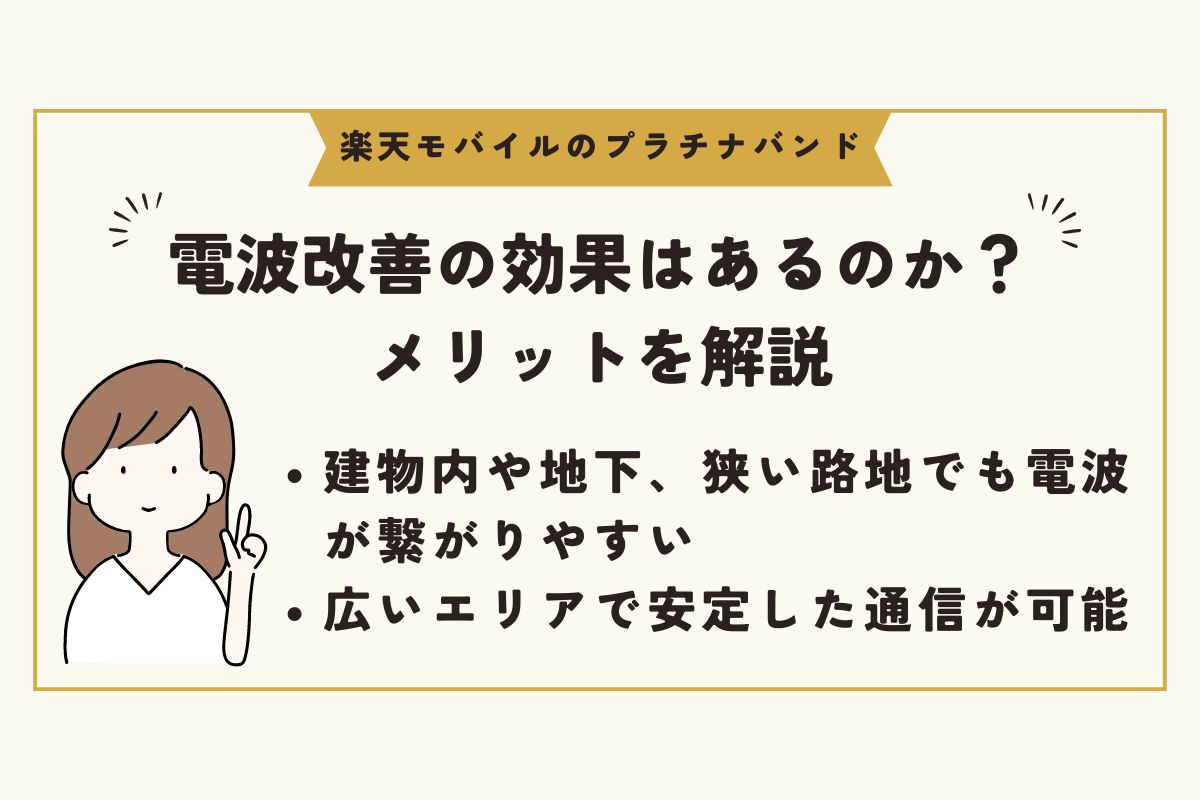 楽天モバイル　プラチナバンド